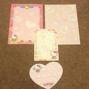 Colorful Rainbow Varsity Vintage Hello Kitty genuine Stationary Collectible